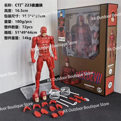 Novos Brinquedos Quentes Ct Demolidor Preto 999 Vermelho Mafex 223 Figura Versão Quadrinhos Anime Boneco de Ação Estatueta Estátua Modelo Presentes Brinquedos Infantis