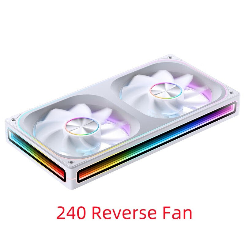 JONSBO ZA-120/240/360 Computer Case Fan 12CM 5V ARGB 120mm Monolithic Structure Water-Cooled Fan  PWM Forward/Reverse Fan Kits