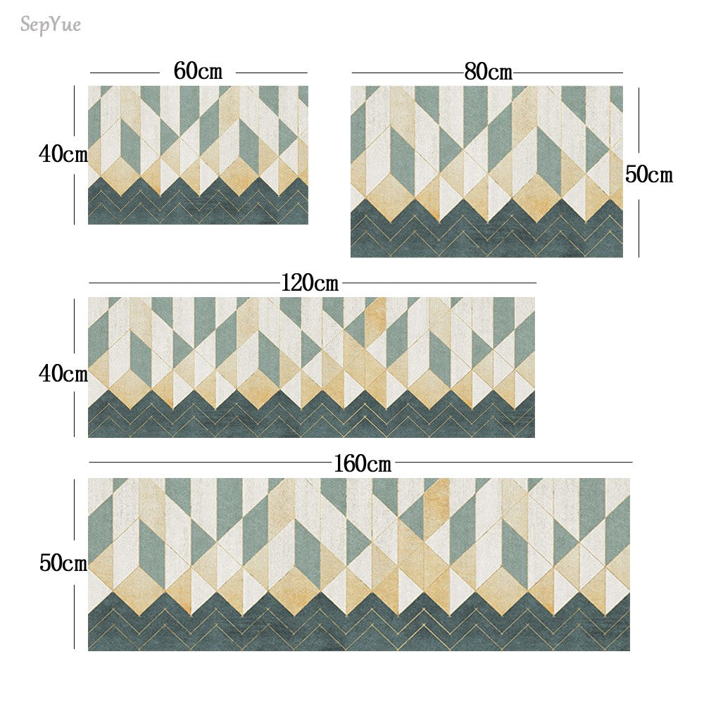 Kitchen Rug Durable Home Entrance Doormat High-end Kitchen Mats for Floor Waterproof House Hold Washable Non-slip Large Carpet