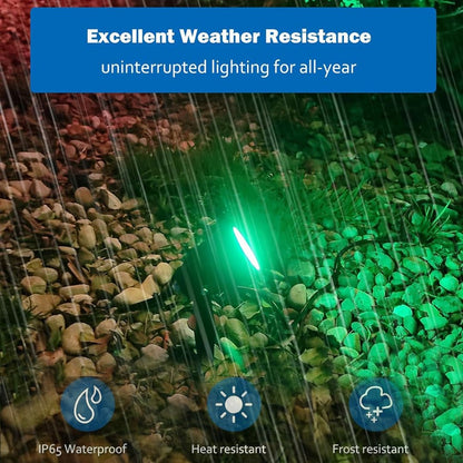 10W RGBW Outdoor Spot Light with Remote Control LED Spike Light Waterproof 110V 220V Landscape Spotlight for Garden,Lawn,Path