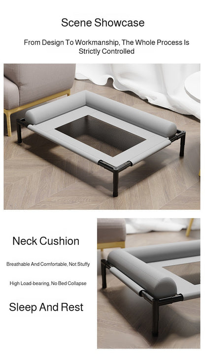 Winter Moisture-Proof Large Pet Bed Removable And Washable Off-The-Ground Bed Breathable Mesh Camp Bed Universal Pet Bed