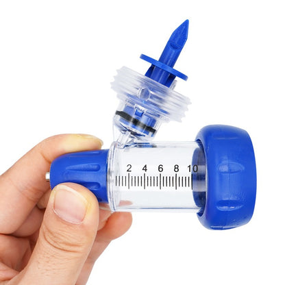 Seringa Contínua Veterinária Automática 1/2/5/10ml Injetor Ajustável de Vacina para Animais Acessórios de Injeção para Gado Ovinos Bovinos