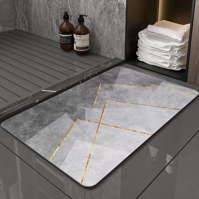 Quick Dry Bath Mats Super Absorbent Rug Bathroom Non Slip Bath Rug Toilet Carpet Front Entrance Door Mat Tapetes De Baño