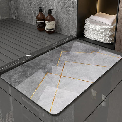 Quick Dry Bath Mats Super Absorbent Rug Bathroom Non Slip Bath Rug Toilet Carpet Front Entrance Door Mat Tapetes De Baño