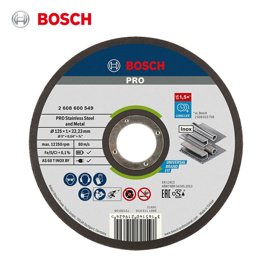 Bosch 125mm Cutting Disc Cut Off Wheels Angle Grinder Rotation Tool Accessories Stainless Steel and Metal Grinding Wheel Disc