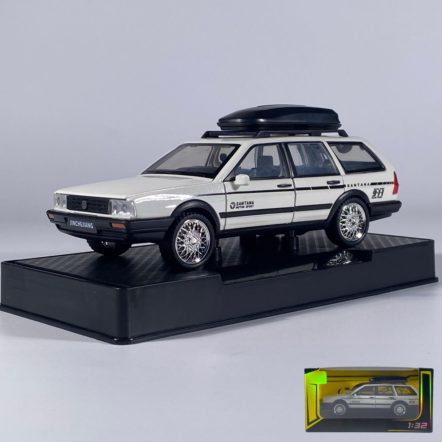 1:32 VolksWagenwerk Santana Wagon Liga de Metal Fundido Modelo de Carro Clássico Puxar Para Trás Brinquedo Infantil Carros Miniatura Enfeites Presentes
