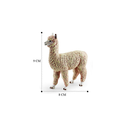 Realistic Farm World Alpaca Animal Model Figures Llama Toy Figurine Zoo Education Collection Home Decor Playset Kids Gifts