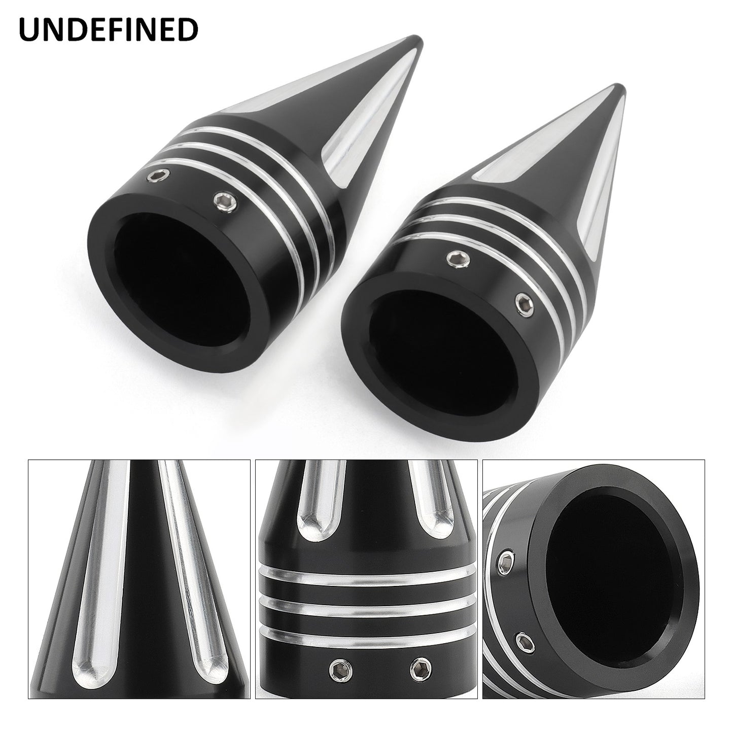2 Peças Capas de Porca do Eixo Dianteiro CNC de Alumínio Preto/Cromado para Harley Sportster 883 1200 Dyna Touring Softail