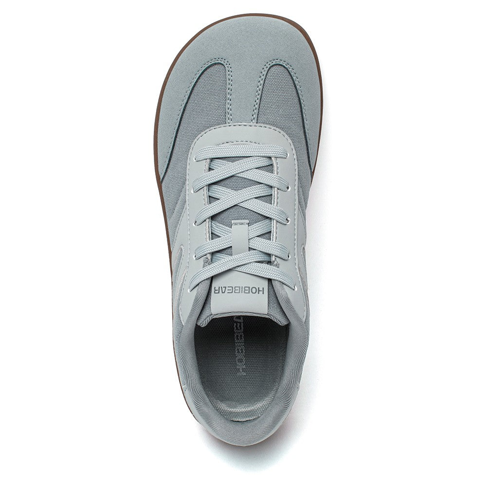 HOBIBEAR Barefoot Wide Toe Sneakers Unisex Zero Drop Minimalist Canvas Shoes Non Slip Lace Up Walking Sneaker