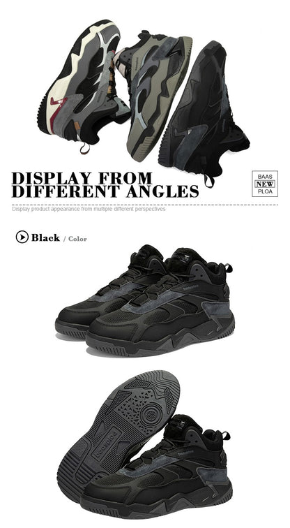 Baasploa New Men's Shoes Outdoors Walking Sneakers Waterproof Shoes Comfort Tenis for Men Non-Slip