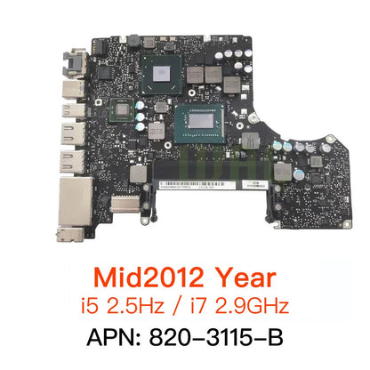 Placa-mãe Original Para MacBook Pro 13" A1278 Original i5 2.5GHz i7 2.9GHz 820-3115-B Anos 2009 2010 2011 2012