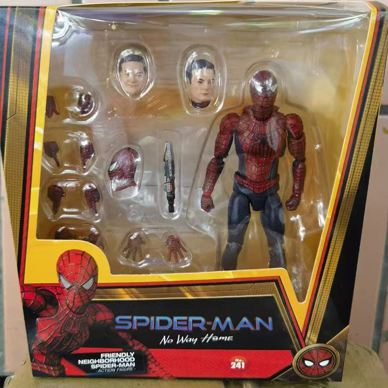 Action Figure Homem-Aranha Toby Maguire MAFEX No.241 - Modelo de Brinquedo Colecionável de Alta Qualidade com Tema Amigo da Vizinhança