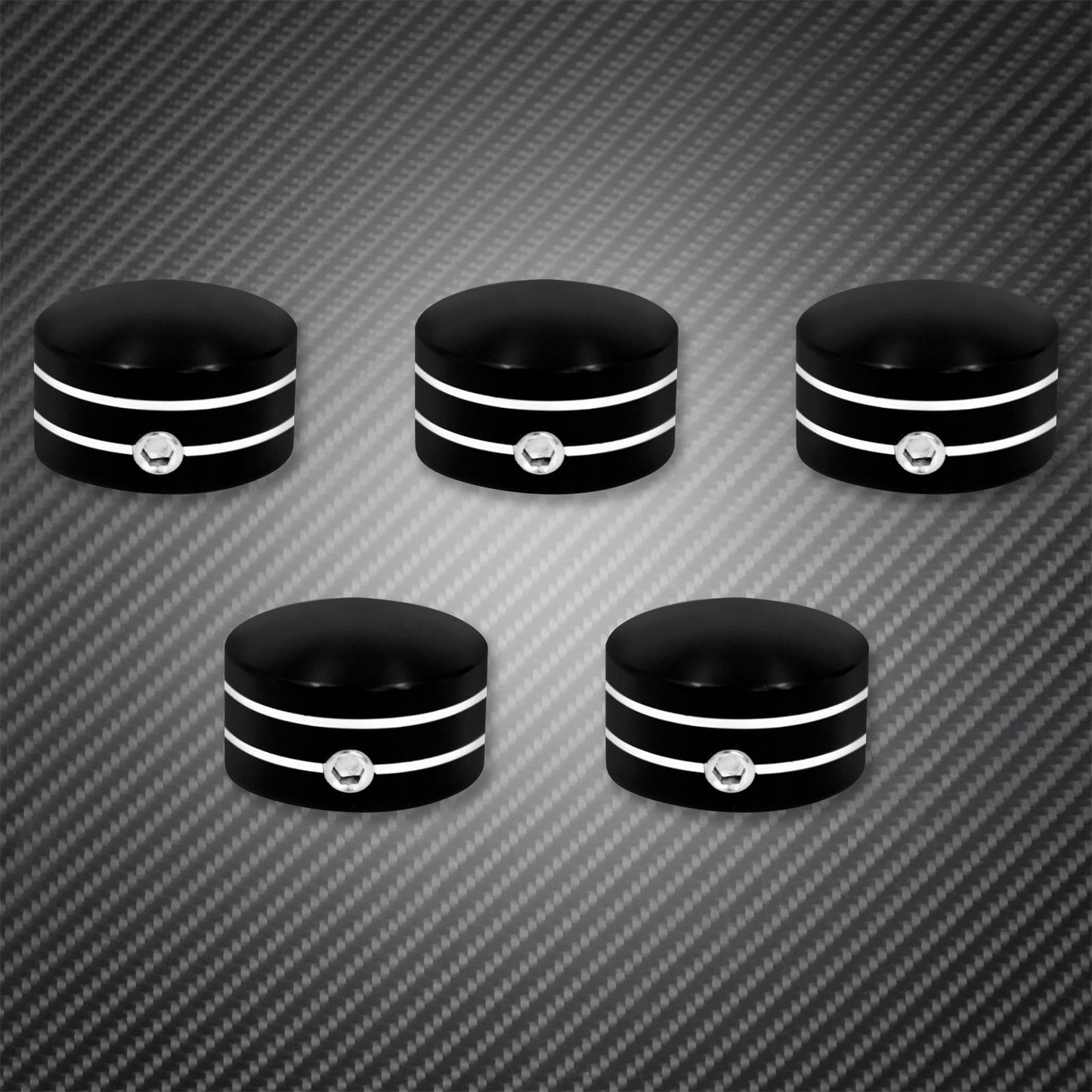 Kit de Parafusos de Coroa Traseira de Motocicleta Preto/Cromado para Harley Touring Road King Street Glide Sportster XL 883 Softail