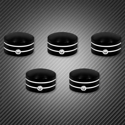 Kit de Parafusos de Coroa Traseira de Motocicleta Preto/Cromado para Harley Touring Road King Street Glide Sportster XL 883 Softail