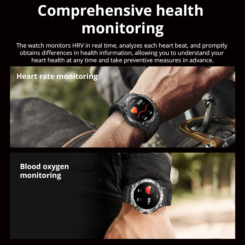 Smartwatch COLMI V76 GPS 2025 Tela AMOLED Ultra 1.43" Bússola e Altímetro Integrados Chamada Bluetooth Smart Watch Bateria 500mAh