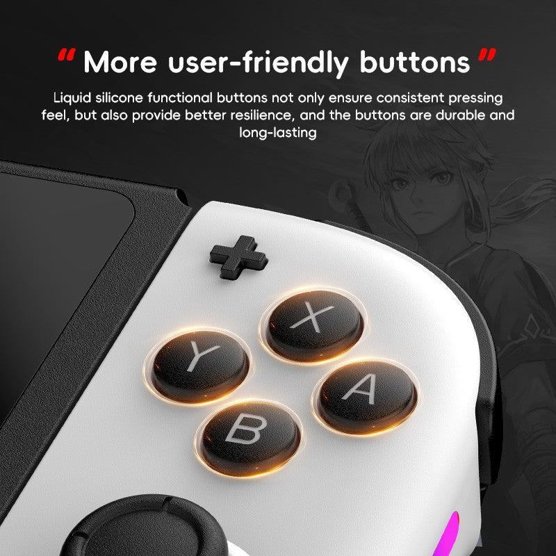 Wireless Switch L/R Controllers Hall Joystick RGB Colorful Light BT 5.3 Wake Up Six-Axis Vibrating Joypad For Switch/Lite/Oled