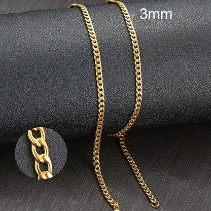 Vnox Colar Masculino Cubano Elo Corrente Aço Inoxidável Preto Cor de Ouro Gargantilha Masculina Colar Joias Presentes para Ele