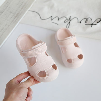 New Summer Children Shoes Non-Slip Slippers Baby Outdoor Fashion Hole Beach Sandals Slippers for Girl Boy Beach Children's Shoes