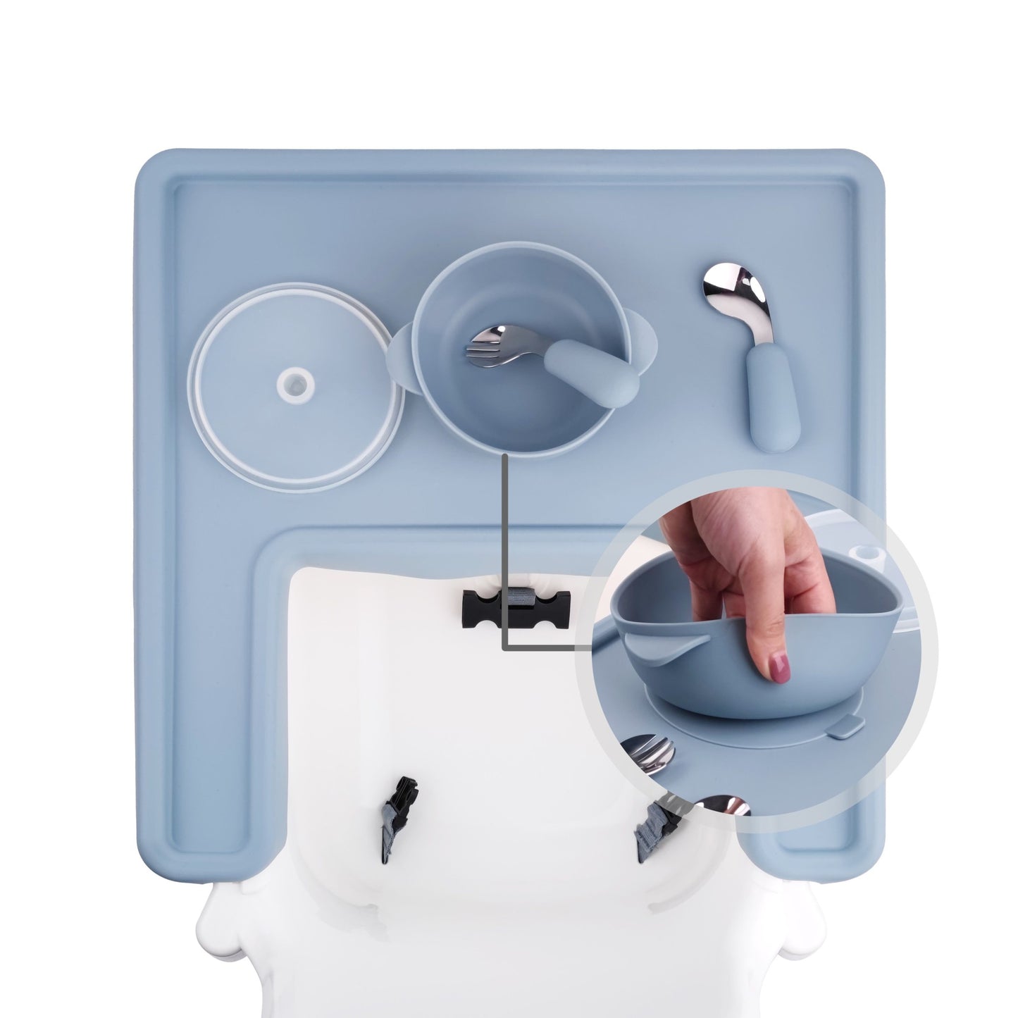 BPA Free Highchair Full Cover Placemat Silicone Placemat For Children Feeding