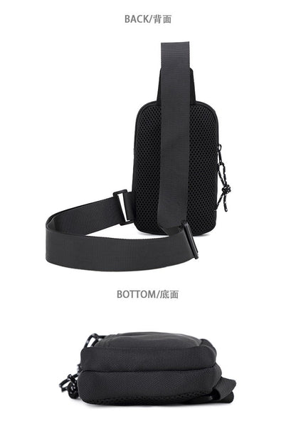 New Men Shoulder Bag Fashion Oxford Sports Shoulder Chest Bag Mini Crossbody Messenger Bags Handbags Casual Travel Phone Bags