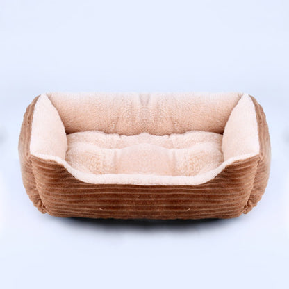 Cama para Cães e Gatos, Quadrada, Pelúcia, Canil, Sofá-Cama para Cães de Porte Médio e Pequeno, Almofada Calmante para Pets, Casa, Artigos para Animais de Estimação, Inverno