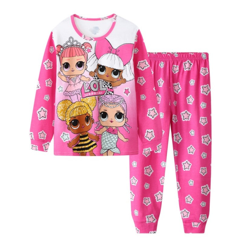 New Kids Pajama Set Cotton Soft minnie Print Loungewear Long Sleeve Pjs Sleepwear for Toddler Boys Girls