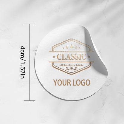 Custom Design Stickers for Personalized Gifts & Events - Upload Your Logo/Photo to Create Unique Labels for Wedding Decor