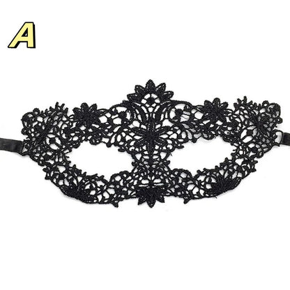 Sexy Women Black Lace Floral Eye Mask Masquerade Prom Face Mask Princess Queen Party Makeup Cosplay Nightclub Lace Mask Props
