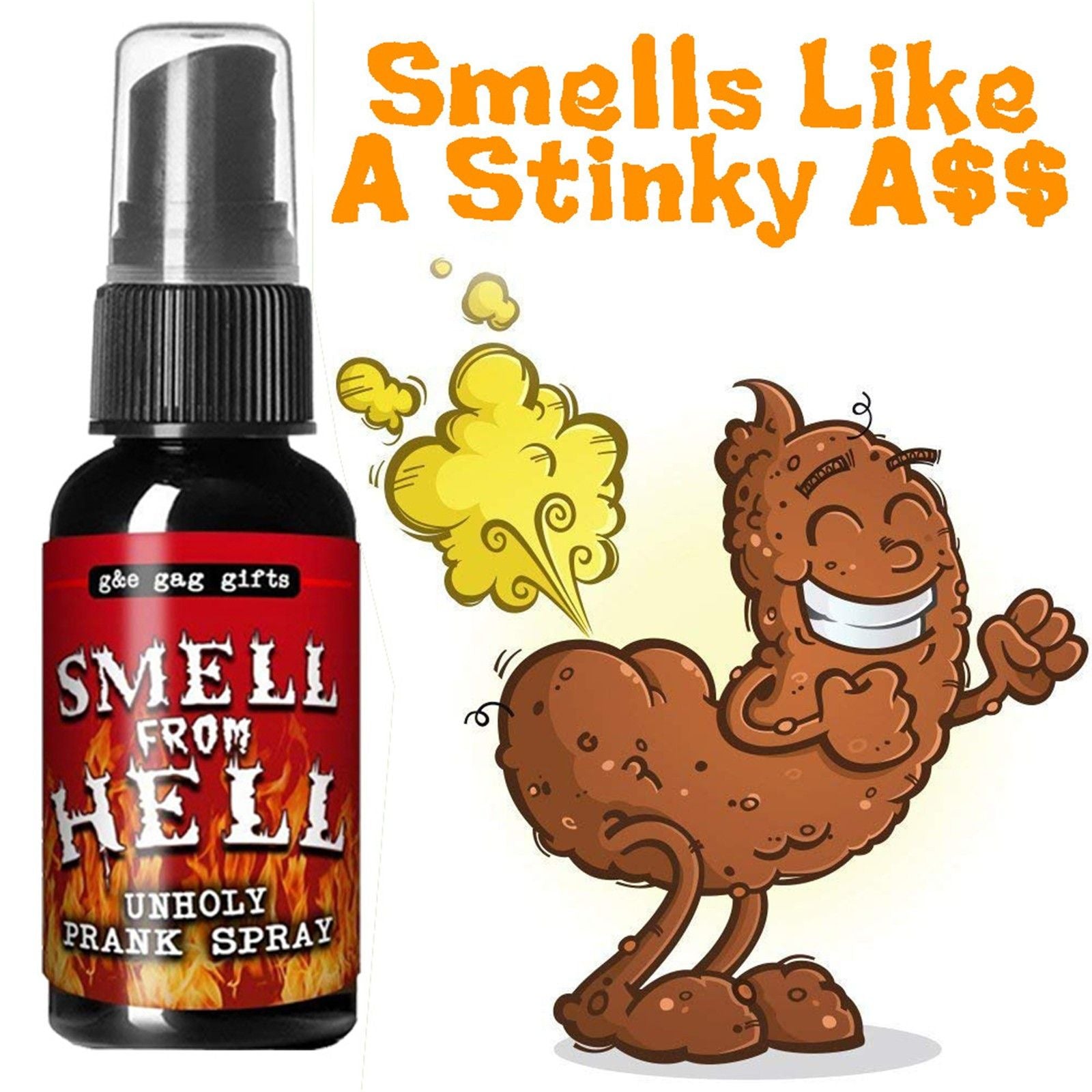 Novelties Liquid Fart Gag Prank Joke Spray Can Stink Bomb Smelly Stinky Gas 30ML