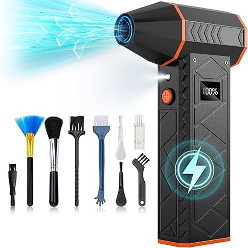 Portable 280000PRM High-speed Turbo Fan Violent with Workinglights 10000mAh Rechargeable Electric Air Duste Home Violent Blower