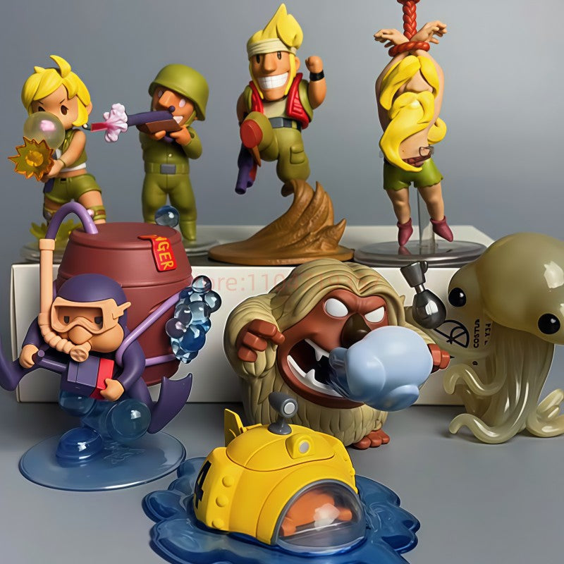 Tunshi Studio Metal Slug 3 Figuras de Anime Jogo de Tiro Clássico Japonês Coleção de Bonecos Modelo Presente de Aniversário Brinquedos