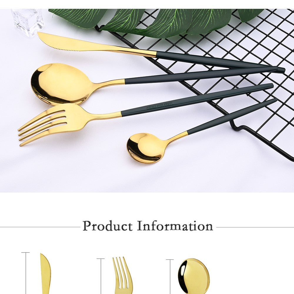 6Pcs/Set Teaspoon Stainless Steel Flatware Colorful Cake Fruit Spoons Dessert Small Coffee Spoon Snack Kitchen Dinnerware Tools