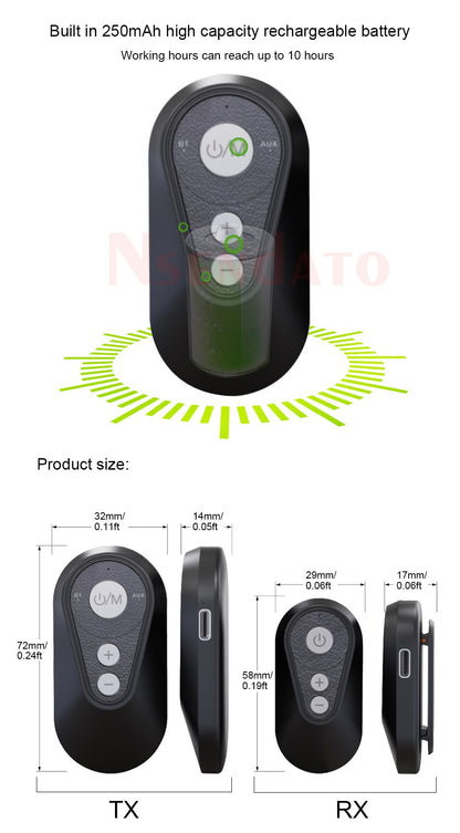 Multipoint Bluetooth-Compatible 5.4 LE Audio Music Auracast Transmitter Receiver Wireless Audio Adapter For Car TV MP3 Speakers