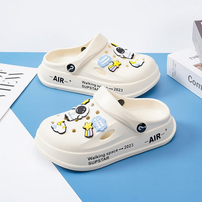 Kids Summer Sandals EVA Design Children Slippers Soft Non Slip Platform Slides Outdoor Garden Shoes High Quality Fashion Shoes