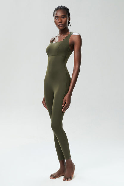 One-Piece Yoga Jumpsuit Women Gym Running Suit Super Soft Slim Fit Fitness Onesie Breathable High Stretch Workout Clothes Tights