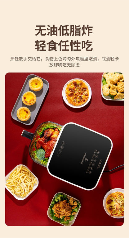 8L Air fryer new smart oven household touch transparent and visual automatic oil-free electric fryer Kitchen appliances