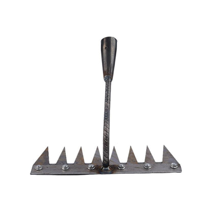 1PCS Teeth Carbon Steel Garden Hand Rake for Farm Garden Weeding Tools Scarifier Agricultural Nail Harrow Metal Harrow