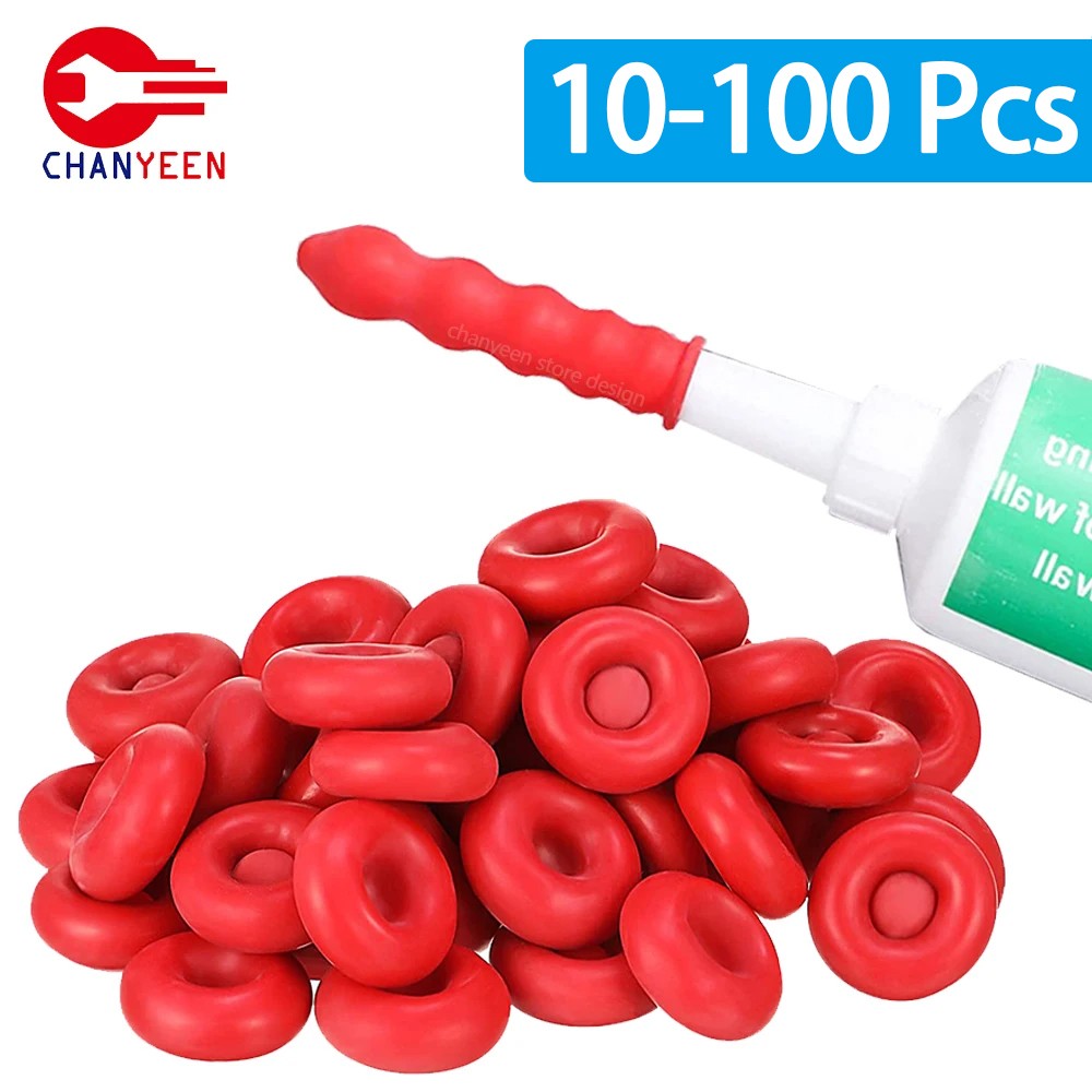 10-100pcs Bico de Calafetagem Tampa Vermelha Economizador de Calafetagem Tampas de Tubo para Selagem Preservação Ferramentas de Construção