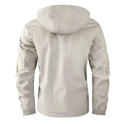 Men's Outdoor Sports Cross-Country Camping Soft Shell Jogging Leisure Trend Windproof Waterproof Fashion Plus Size Jacket M-6xl