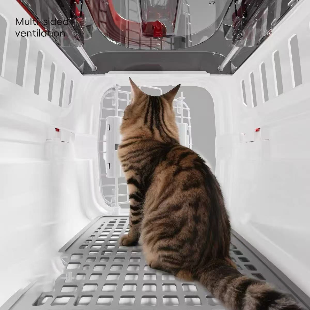 Caixa de Transporte para Gatos Aprovada para Companhias Aéreas 2025, Portátil, Aprovada pela TSA para Viagens, Bolsa Antiansiedade para Gatos para Carro e Uso Doméstico