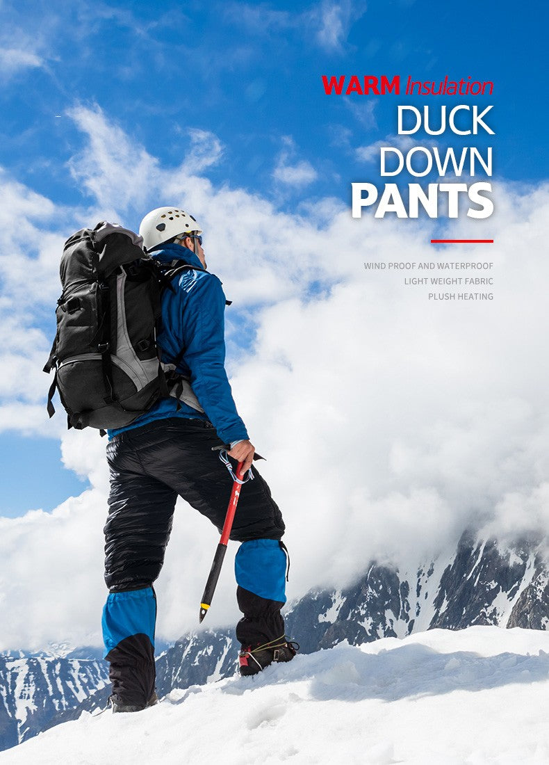 Naturehike 90% Duck Down Pants 700FP Yushang Double Side Zipper Warm Insulation Pant Waterproof Windproof Winter Outdoor Trouser