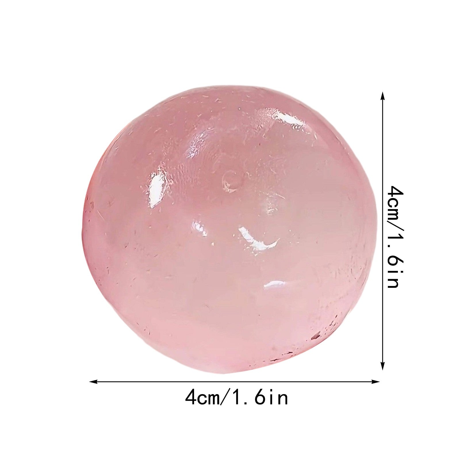 Transparent Squishy Ball Stress Relief Toy Anti Anxiety Squeeze Toy Crystal Decompression Gadget Fun Fidget Toy for Adults Kids