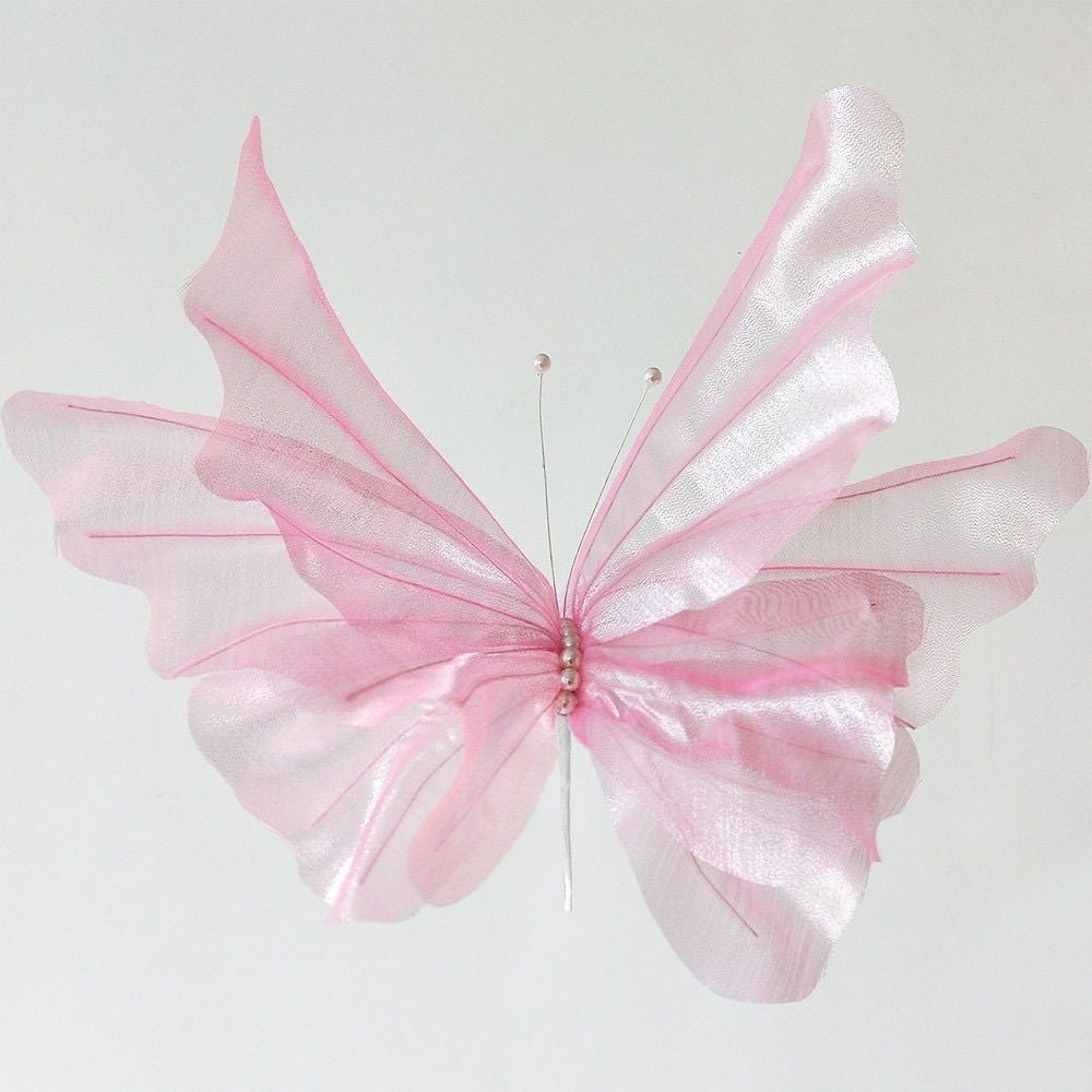 50cm Big Simulation Butterfly 3D Outdoor Shopping Mall Wedding Festival Decoration Hollow Large Hanging Gauze Fake Butterfly