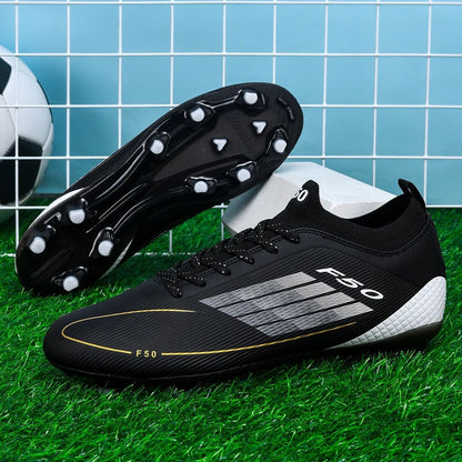 Men Professional Soccer Shoes Society Cleats Outdoor Football Shoes Society Cleats Grass Training Football Field Boots Sneaker