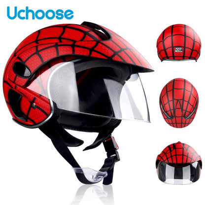 Capacete de segurança infantil com viseira, óculos de proteção embutidos, abafadores de ruído e adesivos refletivos para engenheiro. Capacete de segurança industrial em ABS.