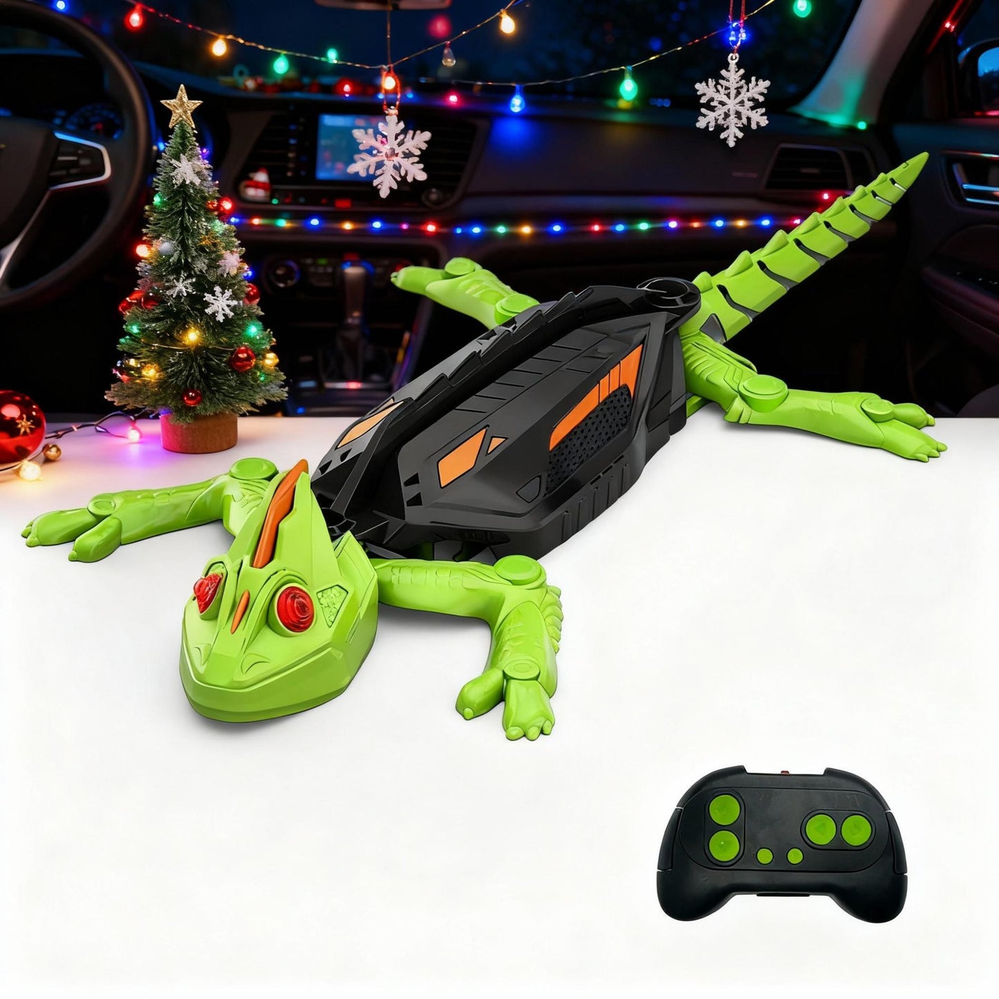 Robô de Brinquedo Lagarto Biomimético Realista RC Escalador de Parede Controle Remoto Gecko Que Escala Vidro e Paredes Lisas Decoração de Interiores de Carros