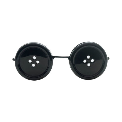 Button Eyes Glasses Eyewear Halloween Glasses Cosplay for Halloween Costume Accessory Party Favor Eyewear