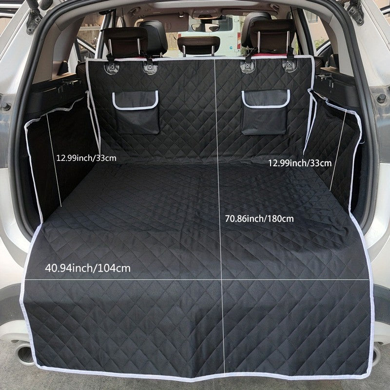 Waterproof Dog Car Seat Cover Trunk Case Dog Car Transporter Travel Mat Pad Dog Carriers Hammock For Small Medium Large Dogs