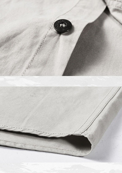 Brand Cotton Shirt Men's Spring Casual Cargo Shirts Male Long Sleeves Shirts Camiseta Masculina Plus Size 5XL 6XL