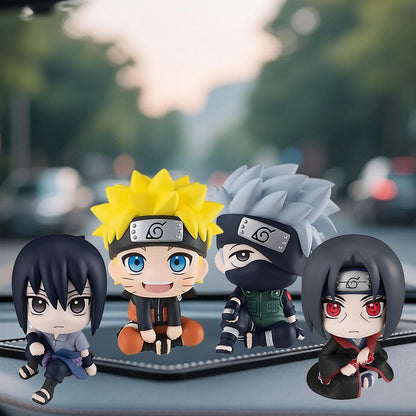 Anime Naruto Cute Sakura Haruno Gaara Sitting Posture Cartoon Action FigureModel PVC Kids Toys Car Decoration Gift